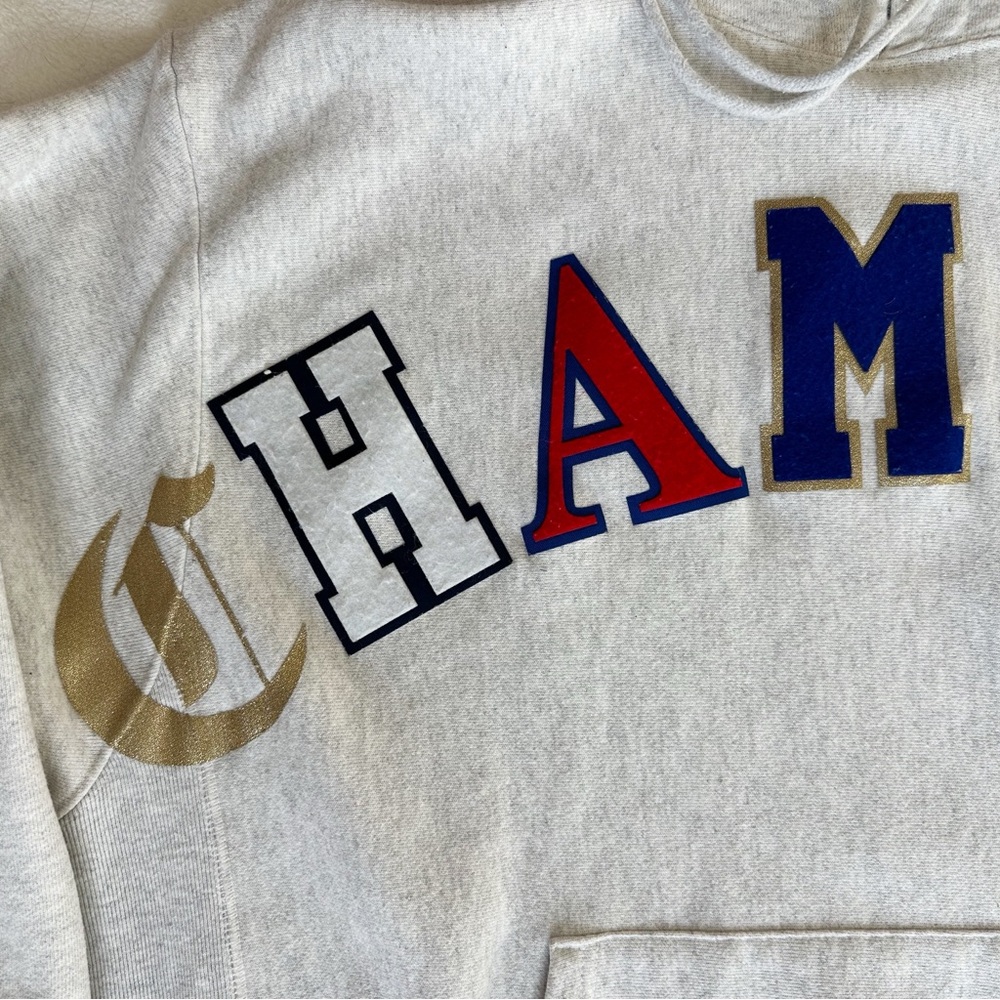 Champion Men’s Reverse Weave Old English Spell Out Hoodie, size Extra Large - Picture 8 of 16